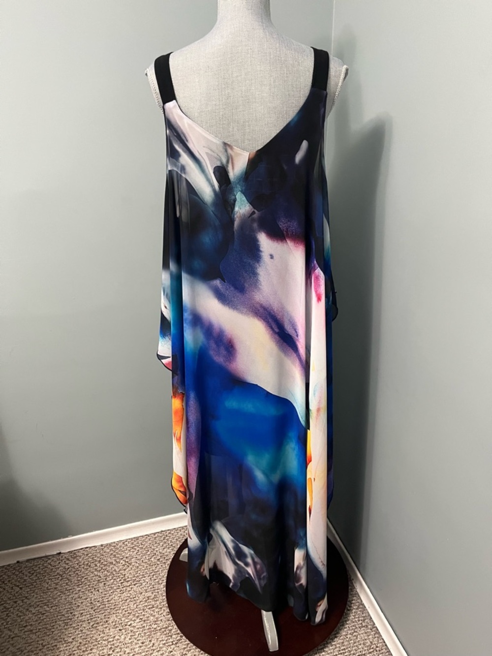 JOSEPH RIBKOFF flowy overlay dress women’s size 8 feminine beach resort wear - Picture 7 of 15